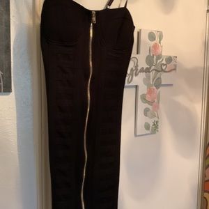 (Small )slight stretch black dress